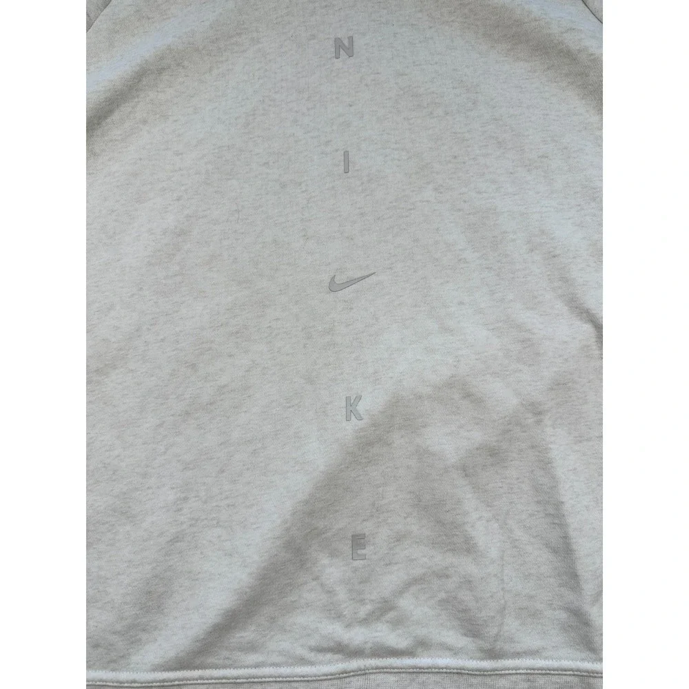 Nike Sweatshirt‎ Womens 2XL Gray Cotton Spellout Logo Turtleneck Raglan Sleeve